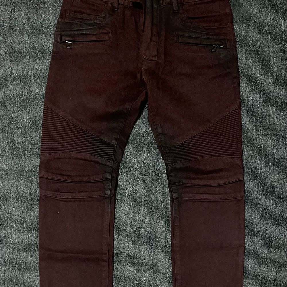 Balmain dark red work jeans size 30
